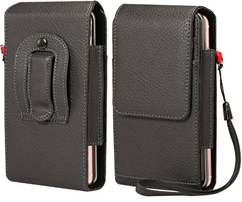 Vertical Dual Layer Mobile Phone Holster Belt Clip Pouch Card Slot Case for iPhone 15 Pro Max Samsung Galaxy S24 Ultra S24+ S20 Ultra A14 A04 A16 A55 Moto G14 G34 Redmi Note13 Pro OnePlus 12