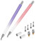 Stylus pen for iPad/for iphone pencil Stylus Pens Stylus Touch Screen Pens (2pcs/pack) 2 in 1 Magnetic Disc Styli Pencils for iPhone/for Ipad pro/Mini/Air/Android/Microsof with 6 Tips
