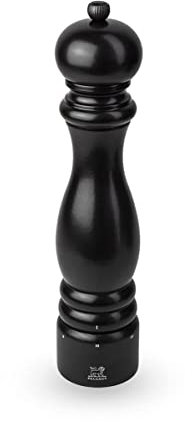 PEUGEOT - Pfeffermühle Paris u‘Select 30 cm + Pfeffer - 6 voreingestellte Mahlgrade - Aus PEFC-zertifiziertem Holz - Satinschwarz