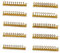 SagaSave Mini-3D-Preisschilder aus Metall, verstellbar, abnehmbar, für Schmuck, Uhr, Ring und Luxuswaren, 10 Sets (Gold/GBP)