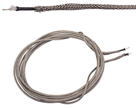 2,4 m langes geflochtenes Einleiter-Kabel, Gitarrendraht, Gitarren-Tonabnehmer, Haken-Draht