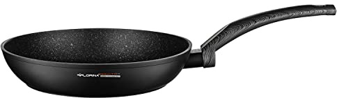 Florina - Bratpfanne aus Aluminium BONO | 20 cm Durchmesser | Pfanne Induktion | Antihaftbeschichtet Universalpfanne | Geeignet für Induktionsherd, Gasherd und Elektroherd (Schwarz)