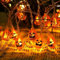 PAWARSO Luci Halloween, Zucca Halloween, 3M 20 LED IP65 Impermeabile，Decorazioni Halloween Casa, Addobbi Halloween Casa per Natale Matrimonio Festa Giardino Autunno Ringraziamento