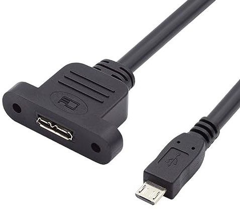 chenyang Cavo di prolunga da USB 3.0 Micro-B femmina a micro USB 2.0 5 pin maschio, 480 Mbps