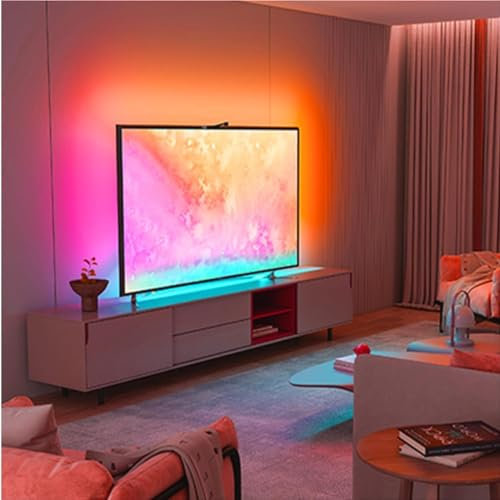 Striscia luminosa a led, App Control TV Led Strip Lights Sync, Musica Sync RGB Colore cambiando TV LED Backlight, Illuminazione flessibile al neon per la decorazione della casa ( Size : 55-65inch )