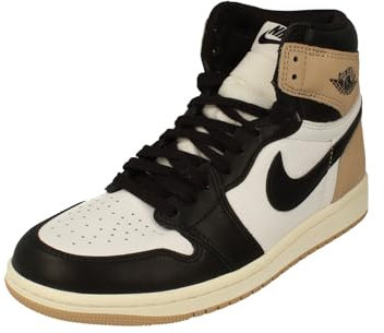 Nike Damen Air Jordan 1 Retro Hi OG Trainers FD2596 Sneakers Schuhe (UK 5 US 7.5 EU 38.5, Black Legend mid Brown White 021)