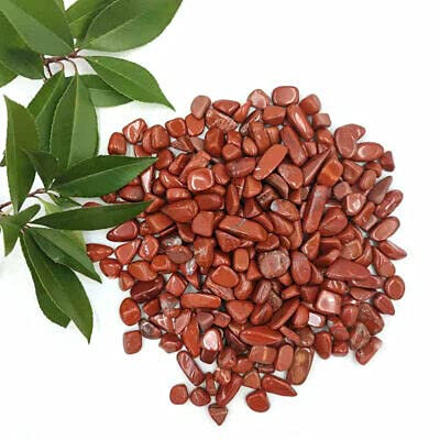 NWPNLXEA 100g en Vrac Naturel Rouge Jaspe puces graviers Pierre Poli Quartz Cristal décor décoration de la Chambre