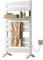 OihPaw Heated Towel Rails for Bathrooms, Towel Warmer with Storage Shelf, WiFi Timer, and Room Towel Heater, Compatible with Alexa, Google Home, and App Control (White)