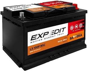 La Casa della Batteria Batteria Auto Expedit Moving Energy Tech Batteria 12v Batteria Auto 100Ah 850A L5 100P DX Dimensioni 31.5×17.5×19 cm Senza Manutenzione Pronta Uso Made in Italy