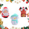 PLUSHCEWT Weihnachten Drückspielzeug Lustiges Kneifspielzeug Stressabbau Spielzeug Weihnachtsmann Schneemann Rentier Augen Drücken Spielzeug für Kinder Erwachsene Fidget Squishy Drücken Spielzeug (B)
