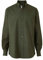 THE SAVILE ROW COMPANY LONDON Men's Classic Fit Button Down Long Sleeve Oxford Shirt - Khaki with Contrast Detail - Medium