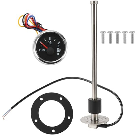 INFINAUTO 275mm Fuel Sending Unit and Gauge Kit 10.8 for Boat Car Vehicle | Fuel Sending Unit and Gauge Kit, for Fuel Tank Sending Unit Fuel Level Sending Unit Gas Water Tank Sender