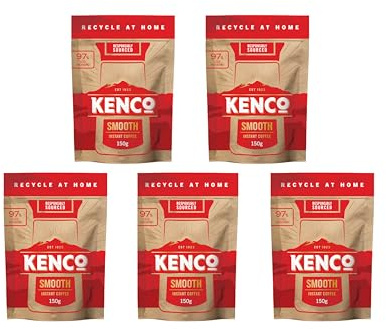 Kenco Smooth Instant Coffee Refill 150 g x 5 (750 g Total)