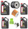 MOTO SPORT MONDO - Kit di manutenzione per moto: 4 litri di Olio M 10W40 4T HC-TECH + Filtro olio per Honda Transalp XL 600V