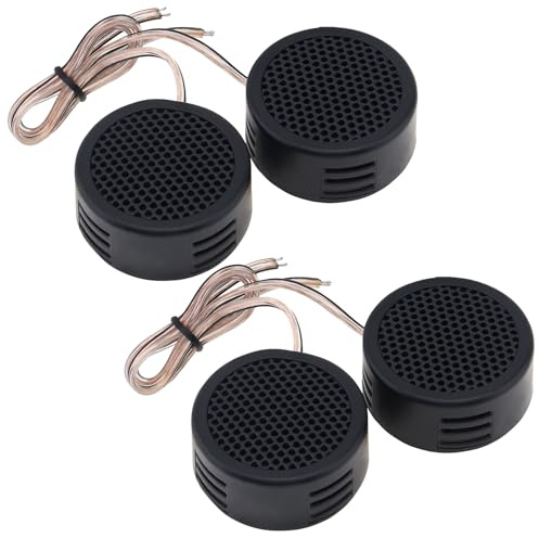 DriSentri Car Tweeters, 4pcs 500W High Efficiency Mini Dome Tweeter Speakers for Car Audio System