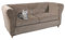 Chesterfield Sofabezug aus Stretch-Samt, waschbar, Couch-Schonbezug, Möbelschutz für geschwungene Sofas, brauner Zweisitzer + 2 große Sitze, 3-teiliges Set