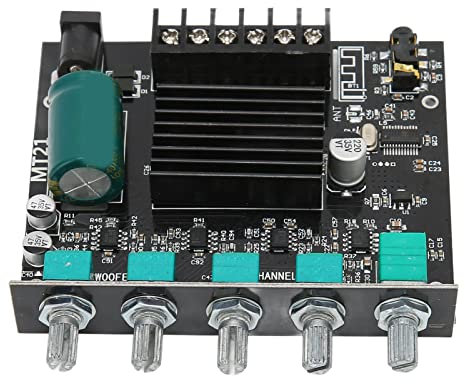 ZK - MT21 BT Digital Stereo Amplificador Subwoofer High Power Sound 2.1 Canales DC12‑24V Mini AMP Módulo de Audio Hifi para Altavoces Caseros