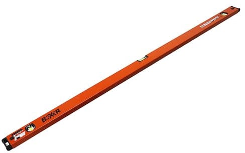 Boxer® 120cm Aluminium Spirit Level with Reflector, Measuring Accuracy 0.5mm/m, Orange/Black