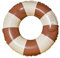 Anillo de natación Inflable - Flotador Rueda - Vintage a Rayas Flotador Inflable - Flotador Inflable para Piscinas de Verano y Playa - PVC Resistente (Marrón)