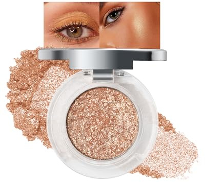 Highlighting Eye Shadow,Wasserfest Schimmer Creme Lidschatten Palette-06 | Long Lasting Hochpigmentiert,Metallic Diamond Black Eyeshadow,Cremige Textur,Korean Augen Make Up, Geschenke für Frauen