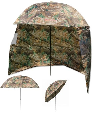 Ultimate 45'' Umbrella Camo Mit Seitenwand - Angelschirm