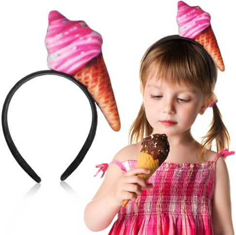 Halloween Stirnband Halloween Party Eiscreme 2 Stück Gewebe | Cosplay Stirnbänder, Haaraccessoires, Haarschmuck für Familien und Freunde, Kostüm Party Kopfschmuck