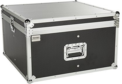 Music Store Tour Case für 4x PAR 64, Hochwertiges Holz-Truhencase, Butterfly-Verschluss, Stahlecken, Idealer Scheinwerfer Schutz, 43x67x42 cm