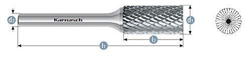 karnasch 113011.100 corte herramientas Rotary Burr