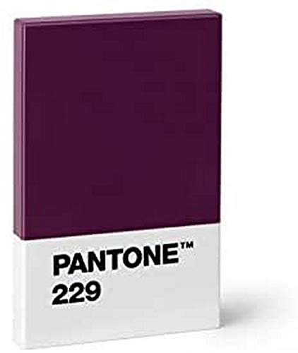 Copenhagen design PANTONE Credit & Business Card Holder, plastic card case, 95x60x11 mm, aubergine, 229 C, Bordeaux