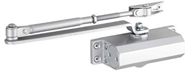 THIRARD - Ferme-Porte Automatique Hydraulique - Installation Facile - Force 2 à 4 - Finition Laqué Gris - Arrêt 90° - Adapté Portes Intérieures - Réglage Vitesse - Gris