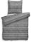 HNL Baumwolle Bettwäsche Streifen SEB Grau 135x200 cm + 80x80 cm