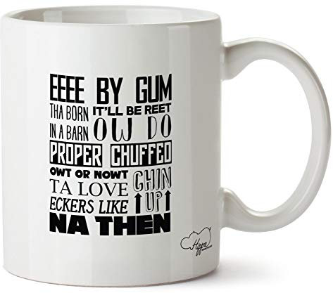 Hippowarehouse Yorkshire Sayings Printed Mug Cup Ceramic 10oz