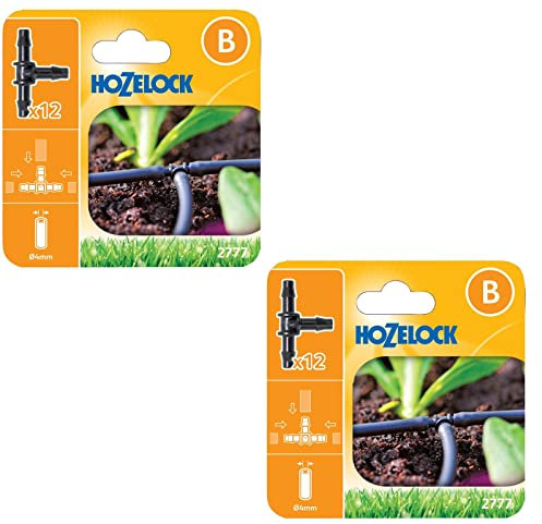 24 x Hozelock 2777 T Tee 3 Way Connectors 4mm Micro Irrigation for 2772 Auto