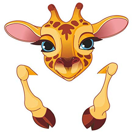 Niedliche Tiere Elefant Katze Panda Giraffe Lichtschalter Aufkleber Remoable Wand-Aufkleber für Kind-Baby Nursery Abziehbild Murla Dekor, HM0153D