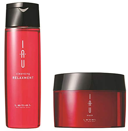 Lebel IAU Cleansing Relaxment Hair Shampoo 200ml & Lebel IAU Hair Mask 170g Set (Green Tea Set)