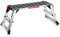 GOPLUS Plate-Forme de Travail Pliable en Aluminium, Marchepied, Escabeau, Echelle Multifonctionnel avec Verrous de Sécurité Surface Antidérapante, Atelier et Garage Capacité de 150 KG