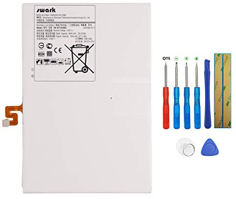 Swark EB-BT725ABU Batterie Compatible avec Samsung Tab S5e / S6 10.5 / S6 Lite T720 T725 P610 avec Outils