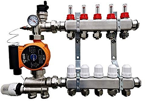 Festwertregelset/Temperaturregeleinheit für Fußbodenheizung mit Pumpe IBO (4 Kreise)