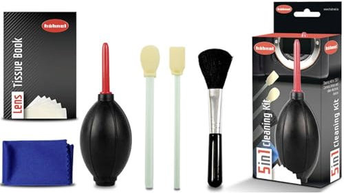 Hähnel Fototechnik 10021080 Blasebalg mit Pinsel