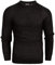 Crosshatch Mens Cotton Cable Knit Jumper Pullover Winter Sweater- 100% Cotton Black XL