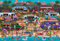 Buffalo Games - Pun Fuzzles - Hawaiian Food Truck Festival - 2000 Piece Jigsaw Puzzle