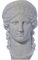 Hera Juno Königin der Göttin der Frau Ludovisi Kopie Büste Kopf griechische römische Statue Skulptur