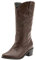 MJIASIAWA Donna Inverno A Collo Alto Cowboy Western Embroiderosso Senza Chiusura Boots Comfy Chunky Classico Riding Warm Stivali Al Polpaccio Marrone Numero 44 EU/46 Asiatico
