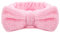 Molain Spa Stirnband Schleifen Haarbänder Make Up Stirnbänder Frauen Korallen Fleece Elastisches Stirnband Waschen Des Gesichts Dusche Sport Schönheitspflege Rosa