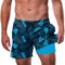 Dancinova Shorts de Bain Homme, Maillot de Bain Short Homme Boxer Trunks Doublure de Compression étanche Séchage Rapide de Imprimé Short