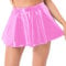 Jowowha Damen Rock Wetlook Faltenrock Minirock Glitzer Lack-Optik A-Linie Rock Skater Röcke GOGO Party Clubwear Rosa L