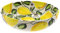 CERÁMICA ESPAÑA Saladier en céramique | Saladiers originaux | Saladiers décoratifs citrons - Modèle M01 | Décoration 100 % faite main | 23 x 23 x 5,5 cm