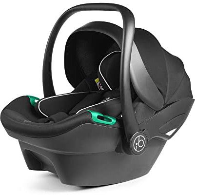 Ickle Bubba Stratus i-Size Car Seat - R129 Safety Standard, from Birth to 15 Months (Approx.), Side Impact Protection, Pop-Out Panels, UPF 50+ Hood & Newborn Liner for Support