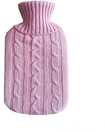 CTLH20 2L Knitted bag Hot Water Bottle Cover Thick Hot Water Bottle Winter Warm Water Bag Hand Feet Warmer knitted Bag Insulation Bag-D