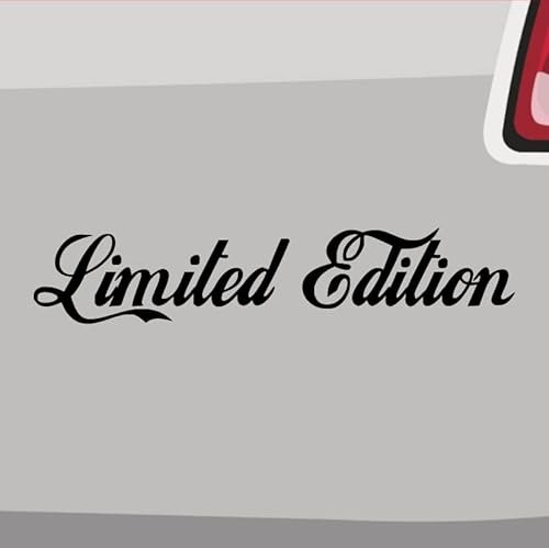Generisch Limited Edition Aufkleber Sticker Spruch Text Tuning rar selten treffen 10x2cm Farbe: Schwarz